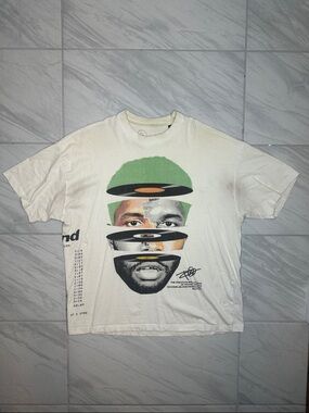 Frank Ocean Vintage-Style White Graphic Men’s T-Shirt with Green Accent